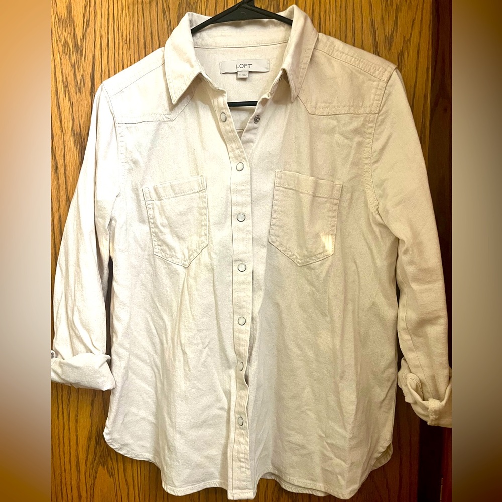 Loft Snap-button down top